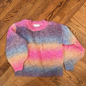 Mini Molly girls rainbow ombré sweater sz 12